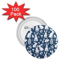 Easter bunny pattern 1.75  Buttons (100 pack) 