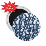 Easter bunny pattern 2.25  Magnets (10 pack) 