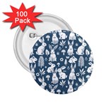 Easter bunny pattern 2.25  Buttons (100 pack) 