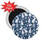 Easter bunny pattern 2.25  Magnets (100 pack) 