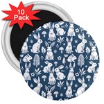 Easter bunny pattern 3  Magnets (10 pack) 