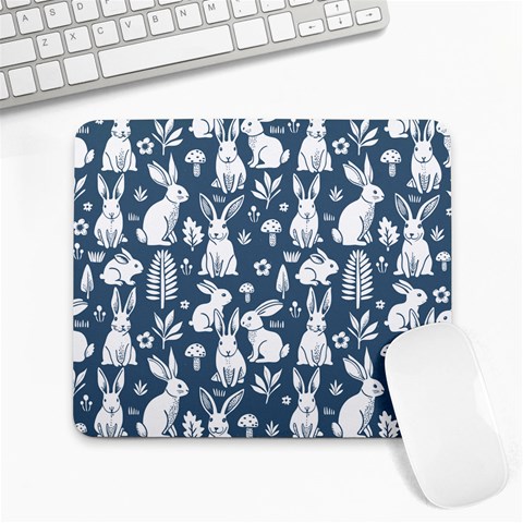 Easter bunny pattern Large Mousepad from ArtsNow.com Front