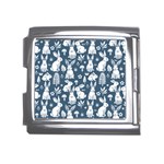 Easter bunny pattern Mega Link Italian Charm (18mm)