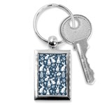 Easter bunny pattern Key Chain (Rectangle)