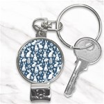 Easter bunny pattern Nail Clippers Key Chain