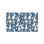Easter bunny pattern Sticker (Rectangular)