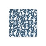 Easter bunny pattern Square Magnet