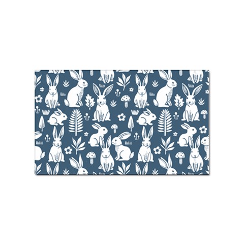 Easter bunny pattern Sticker Rectangular (10 pack) from ArtsNow.com Front