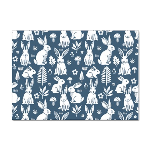 Easter bunny pattern Sticker A4 (10 pack) from ArtsNow.com Front