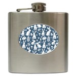 Easter bunny pattern Hip Flask (6 oz)