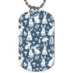 Easter bunny pattern Dog Tag (Two Sides)
