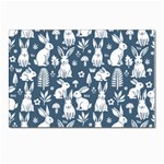 Easter bunny pattern Postcard 7  x 5  (Pkg of 10)