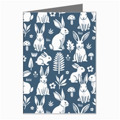 Easter bunny pattern Greeting Card from ArtsNow.com Left