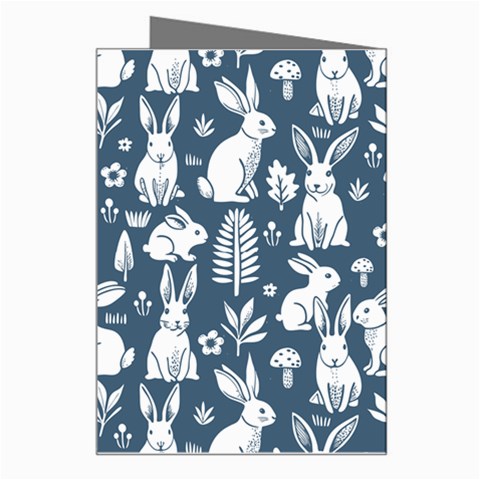 Easter bunny pattern Greeting Card from ArtsNow.com Right
