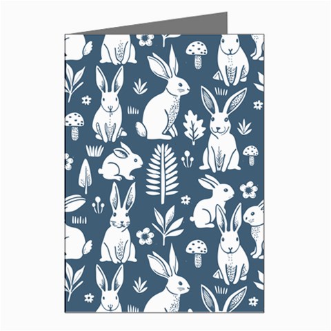 Easter bunny pattern Greeting Cards (Pkg of 8) from ArtsNow.com Left