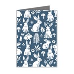 Easter bunny pattern Mini Greeting Card