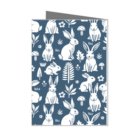 Easter bunny pattern Mini Greeting Cards (Pkg of 8) from ArtsNow.com Left