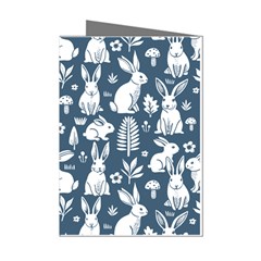 Easter bunny pattern Mini Greeting Cards (Pkg of 8) from ArtsNow.com Left
