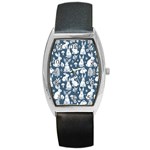 Easter bunny pattern Barrel Style Metal Watch