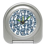Easter bunny pattern Travel Alarm Clock