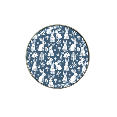 Easter bunny pattern Hat Clip Ball Marker (4 pack) from ArtsNow.com Front