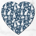 Easter bunny pattern Jigsaw Puzzle (Heart)
