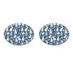 Easter bunny pattern Cufflinks (Oval)