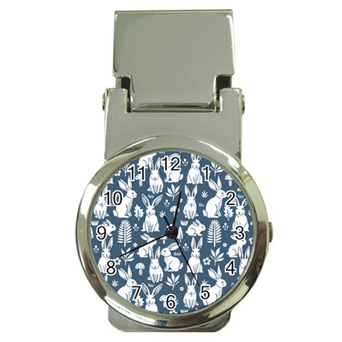 Easter bunny pattern Money Clip Watches from ArtsNow.com Front