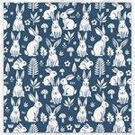 Easter bunny pattern Canvas 12  x 12 