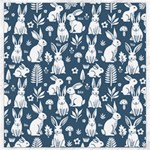 Easter bunny pattern Canvas 16  x 16 
