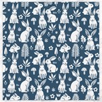Easter bunny pattern Canvas 20  x 20 