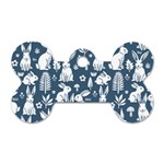 Easter bunny pattern Dog Tag Bone (One Side)