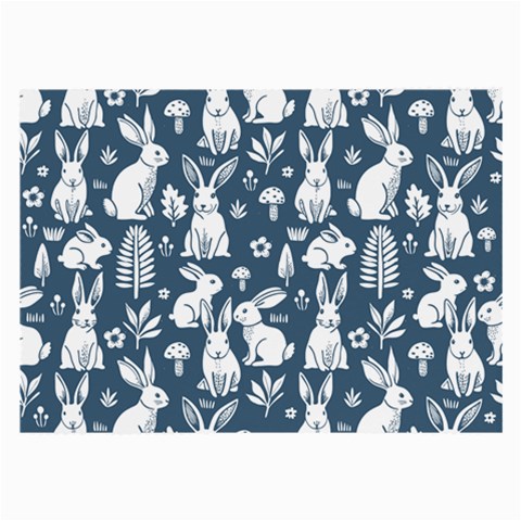 Easter bunny pattern Large Glasses Cloth from ArtsNow.com Front
