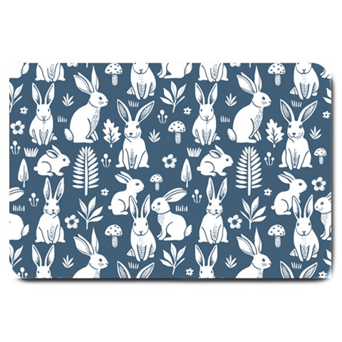 Easter bunny pattern Large Doormat from ArtsNow.com 30 x20  Door Mat