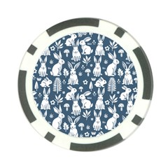 Easter bunny pattern Poker Chip Card Guard from ArtsNow.com Back