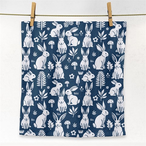 Easter bunny pattern Face Towel from ArtsNow.com Front
