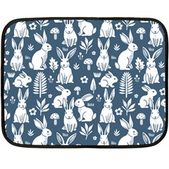 Easter bunny pattern 35 x27  Two Sides Fleece Blanket (Mini) from ArtsNow.com 35 x27  Blanket Back