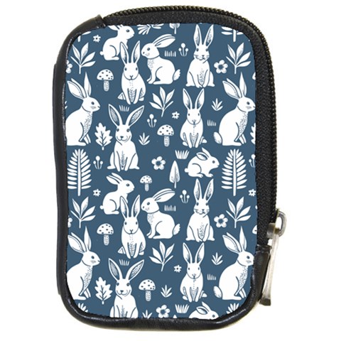 Easter bunny pattern Compact Camera Leather Case from ArtsNow.com Front