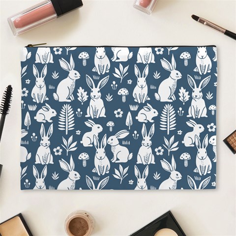Easter bunny pattern Cosmetic Bag (XL) from ArtsNow.com Front