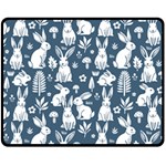 Easter bunny pattern 60  x 50  Fleece Blanket (Medium)