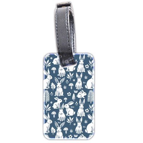 Easter bunny pattern Luggage Tag (two sides) from ArtsNow.com Front