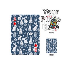 Easter bunny pattern Playing Cards 54 Designs (Mini) from ArtsNow.com Front - Diamond2