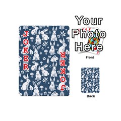 Easter bunny pattern Playing Cards 54 Designs (Mini) from ArtsNow.com Front - Joker2