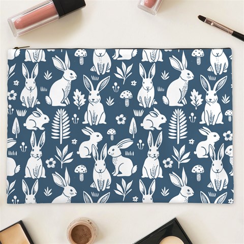 Easter bunny pattern Cosmetic Bag (XXL) from ArtsNow.com Front