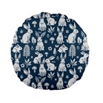 Easter bunny pattern Standard 15  Premium Round Cushions