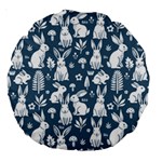 Easter bunny pattern Large 18  Premium Round Cushions