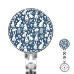 Easter bunny pattern Stainless Steel Nurses Watch