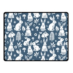 Easter bunny pattern 50  x 40  Two Sides Fleece Blanket (Small) from ArtsNow.com 45 x34  Blanket Back