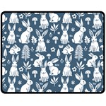 Easter bunny pattern 60  x 50  Two Sides Fleece Blanket (Medium)