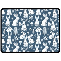 Easter bunny pattern 80  x 56  Two Sides Fleece Blanket (Large) from ArtsNow.com 80 x60  Blanket Back